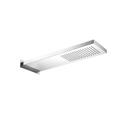 WELLNESS Soffione a parete in acciaio inox