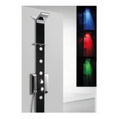 PRISMA CROMOTERAPIA pannello doccia termostatico 185 finitura nero