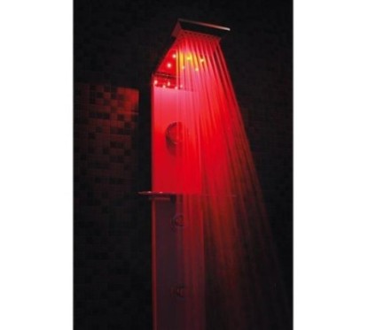 PRISMA CROMOTERAPIA pannello doccia termostatico 185 finitura nero