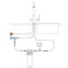 Miscelatore a 3-vie per lavello S20679DW con selezione acqua