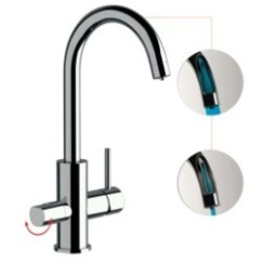 Miscelatore a 3-vie per lavello S20679DW con selezione acqua