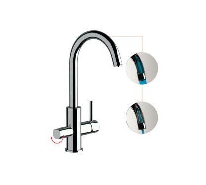 Miscelatore a 3-vie per lavello S20679DW con selezione acqua