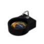 TURN lavabo d'appoggio finitura nero + piastra Brasile