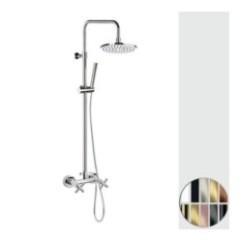 JAX Gruppo doccia esterno con colonna doccia finitura cromo