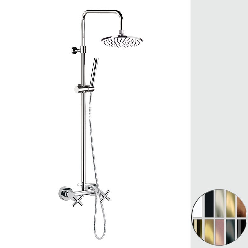 JAX Gruppo doccia esterno con colonna doccia finitura cromo