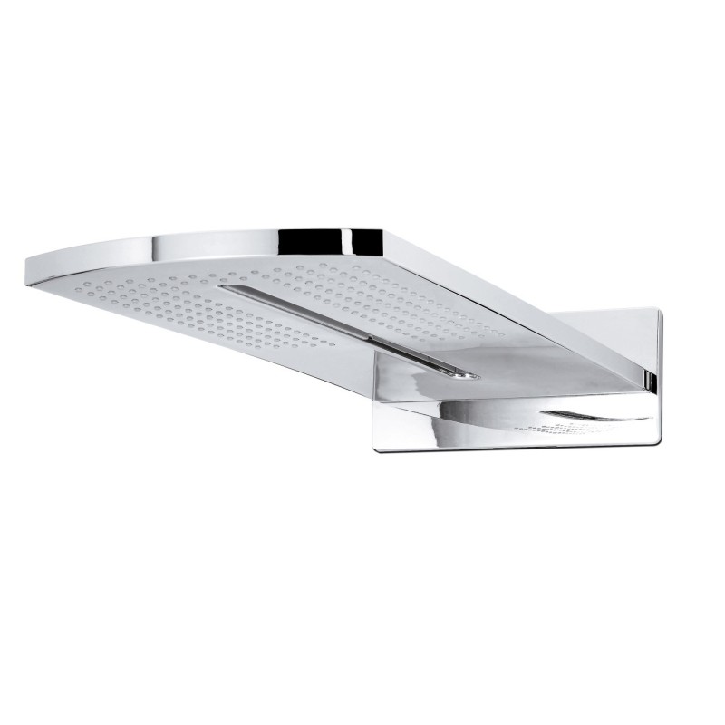 BLADE Soffione a muro 2 getti 580x235