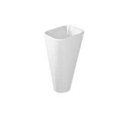 MEG11 lavabo monolite cm 50x40 finitura bianco