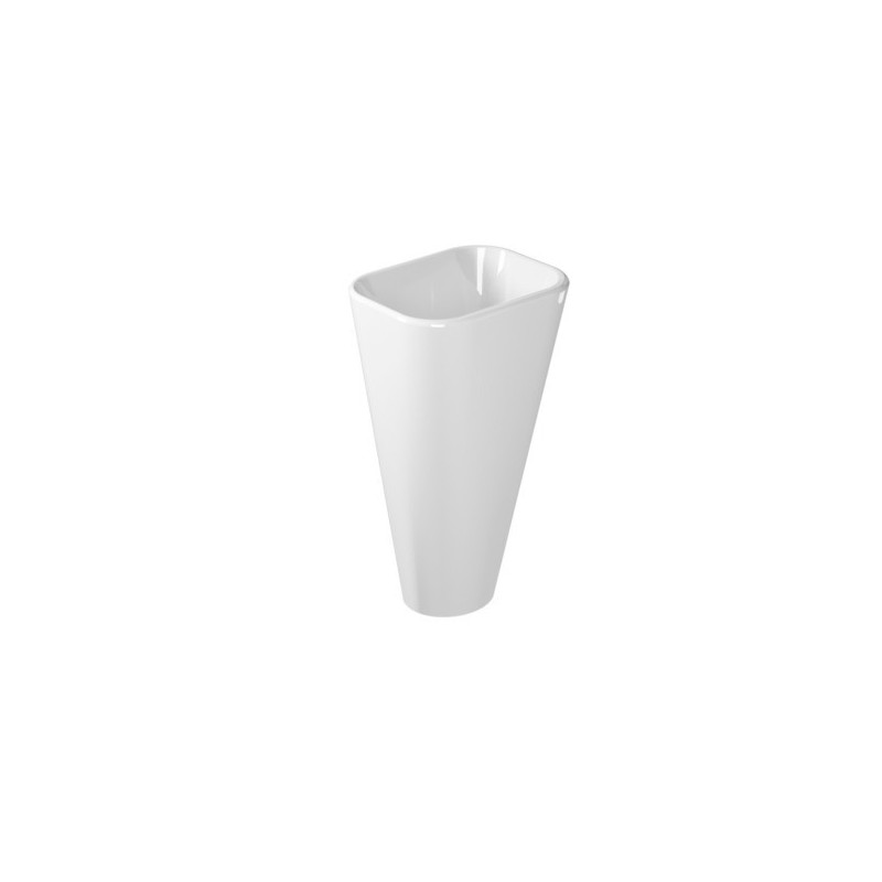 MEG11 lavabo monolite cm 50x40 finitura bianco