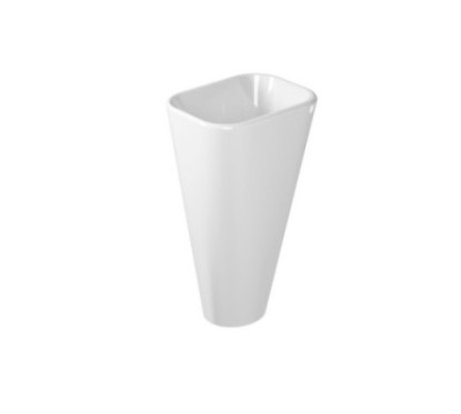 MEG11 lavabo monolite cm 50x40 finitura bianco