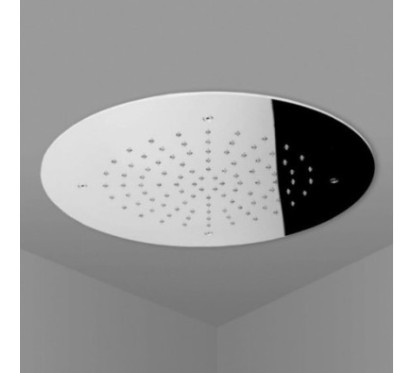 Soffione doccia ad incasso tondo diam.300 in acciaio inox finitura satinato - circle 1602