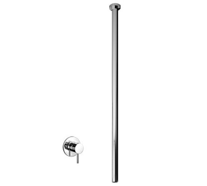 HEOS Miscelatore per lavabo a comando remoto a parete e bocca a soffitto