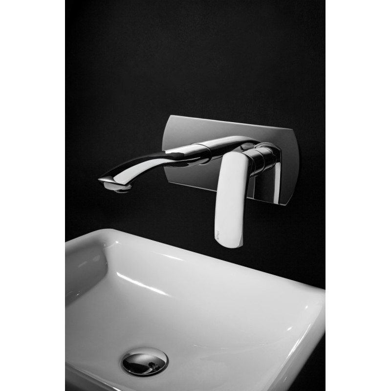 FLO Monocomando lavabo ad incasso finitura cromo