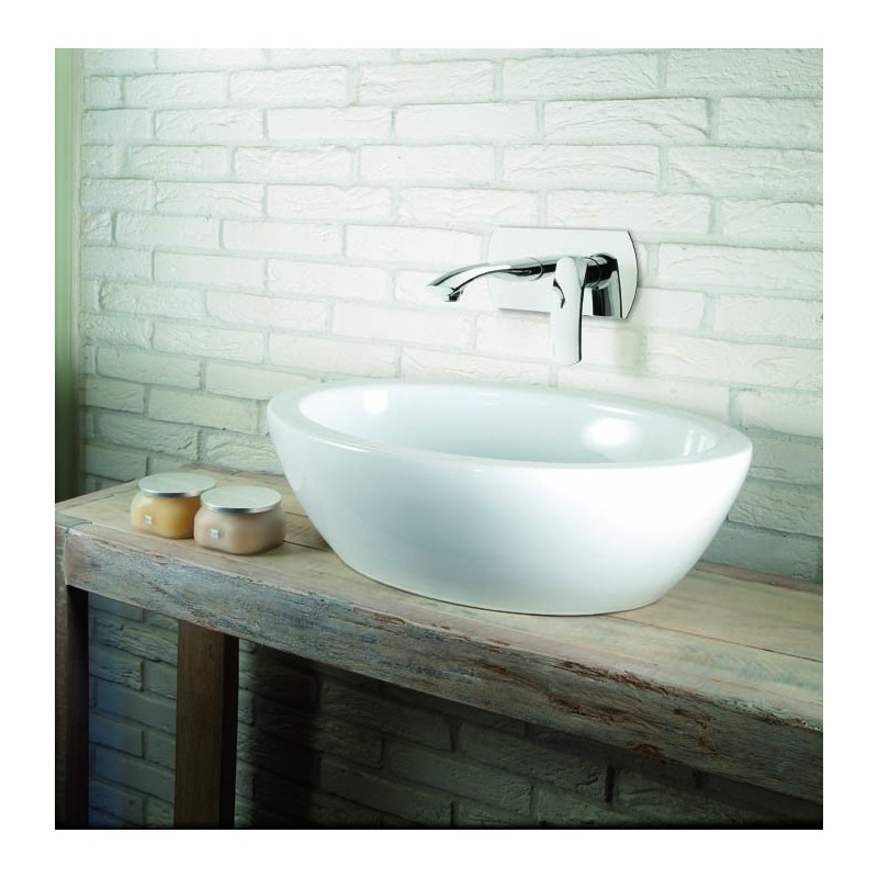 FLO Monocomando lavabo ad incasso finitura cromo
