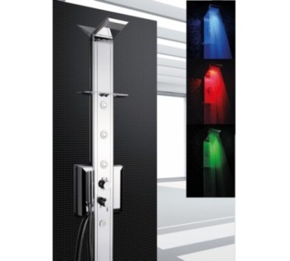 PRISMA CROMOTERAPIA pannello doccia termostatico 185 finitura cromo