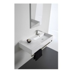 TEOREMA 2.0 100 SHELF SX lavabo da appoggio o sospeso