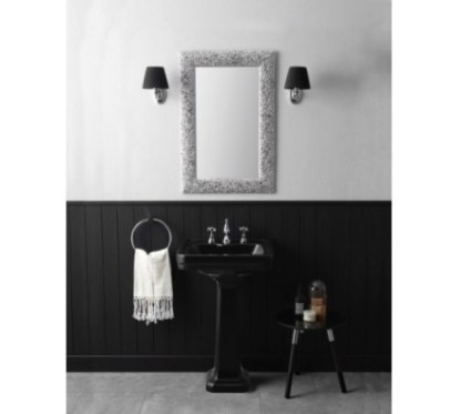 ALBANO lavabo 50 cm + colonna finitura graphite