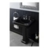 ALBANO lavabo 50 cm + colonna finitura graphite