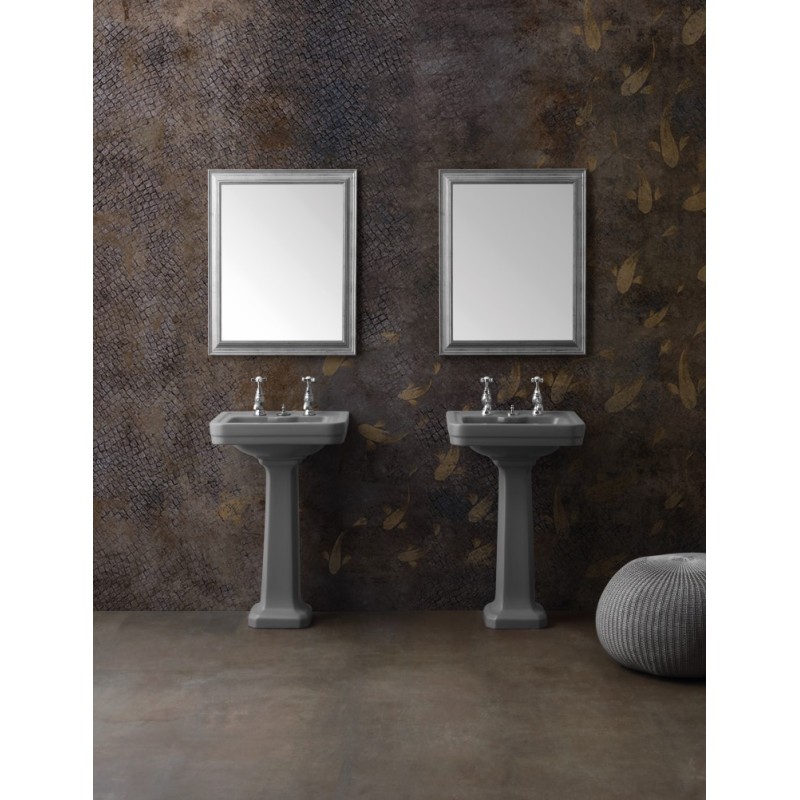 ALBANO lavabo 50 cm + colonna finitura quartz