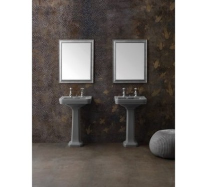 ALBANO lavabo 50 cm + colonna finitura quartz