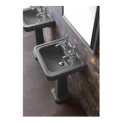 ALBANO lavabo 50 cm + colonna finitura quartz