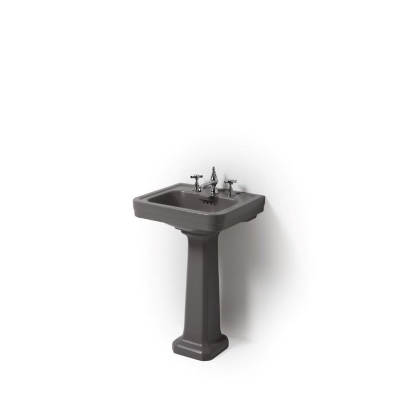 ALBANO lavabo 50 cm + colonna finitura quartz