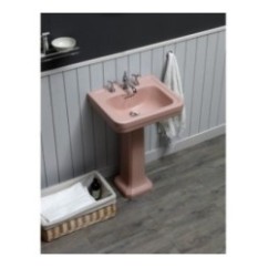 ALBANO lavabo 50 cm + colonna finitura morganite