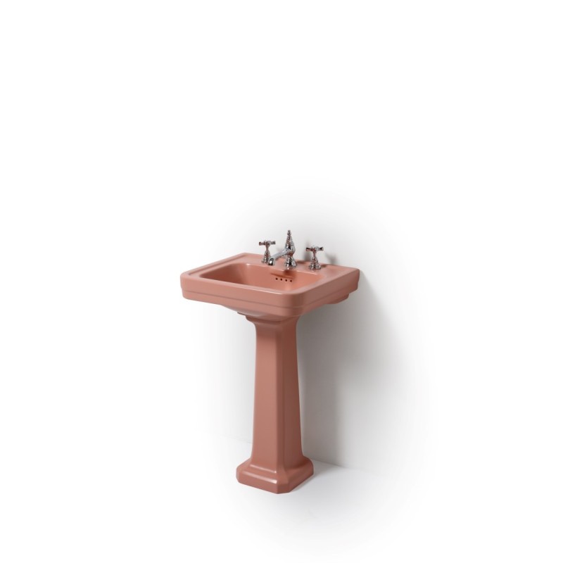 ALBANO lavabo 50 cm + colonna finitura morganite