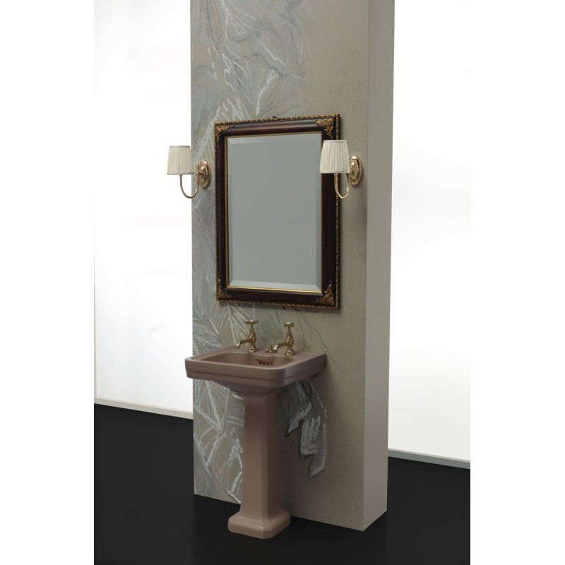 ALBANO lavabo 50 cm + colonna finitura taos