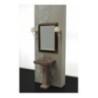 ALBANO lavabo 50 cm + colonna finitura taos