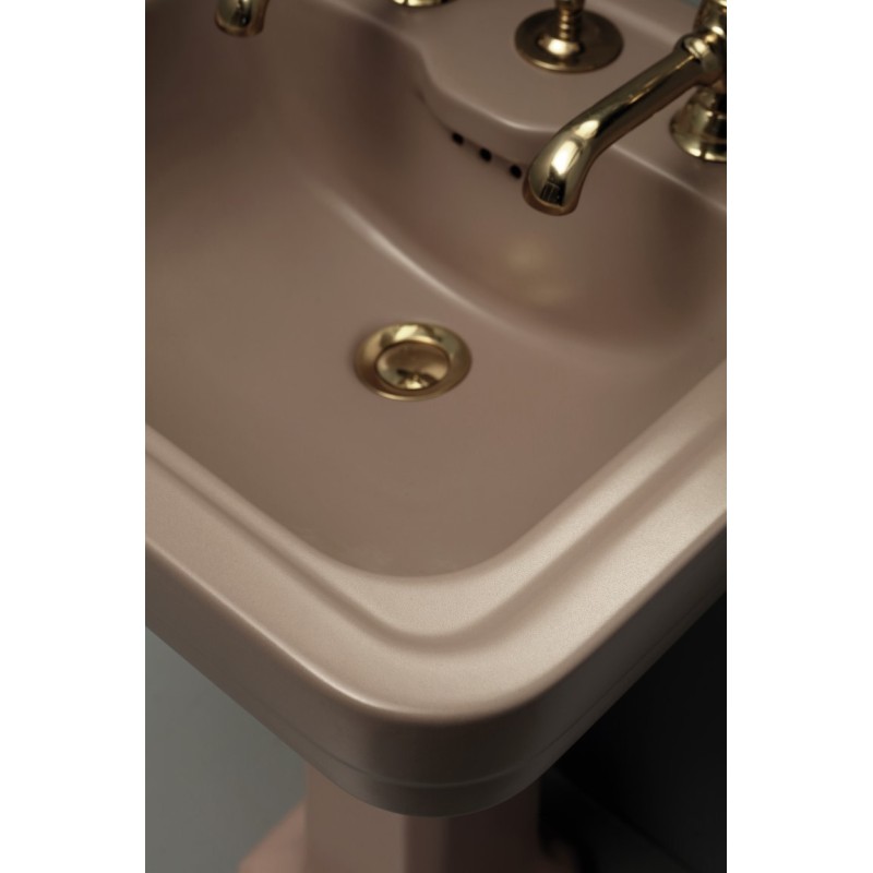 ALBANO lavabo 50 cm + colonna finitura taos