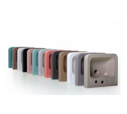 ALBANO lavabo 50 cm + colonna finitura taos