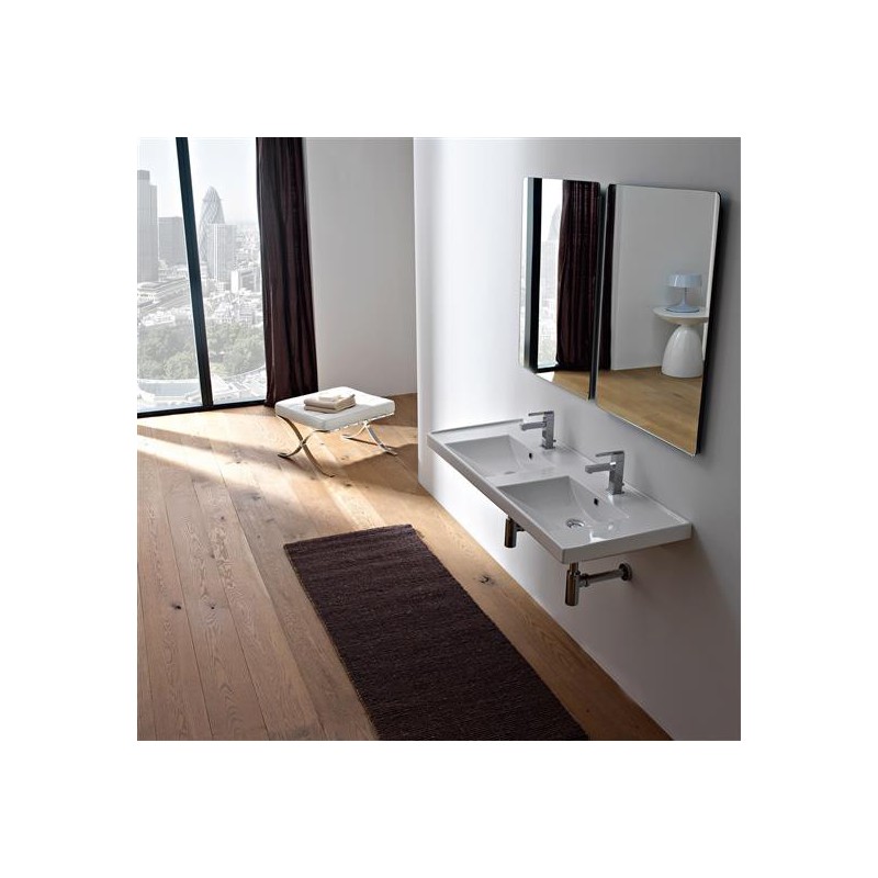 ML 120x40 lavabo da incasso o sospeso