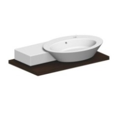 WISH SHELF SX lavabo da appoggio o sospeso
