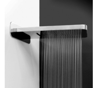 FRANCIA 206 Soffione mensola a pioggia+cascata 550x280xh32 in acciaio inox finitura satinato