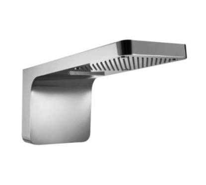 TESEO Soffione a muro 555x300 3 getti in acciaio inox