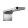TESEO Soffione a muro 555x300 3 getti in acciaio inox