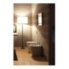 YOUNG vaso + bidet a terra finitura bianco lucido