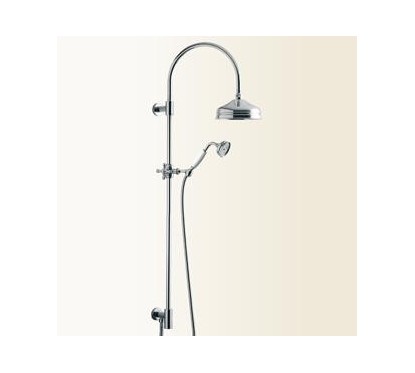 WELLNESS Colonna doccia in ottone retro' con presa ad acqua alta