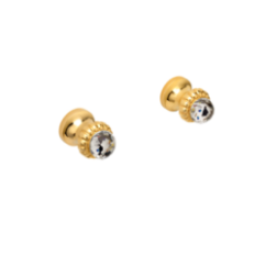 CRYSTAL Coppia rubinetti incasso doccia maniglia swarovski finitura oro lucido
