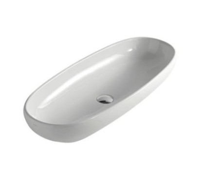 EL 1.2 lavabo cm 87 ciotola ovale da appoggio finitura ardesia