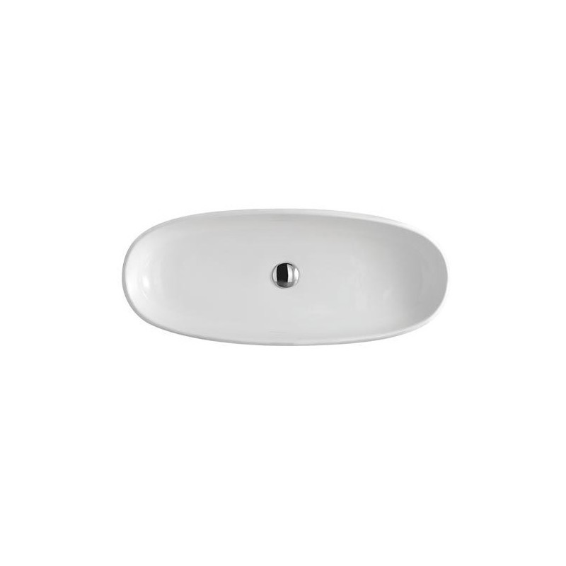 EL 1.2 lavabo cm 87 ciotola ovale da appoggio finitura ardesia