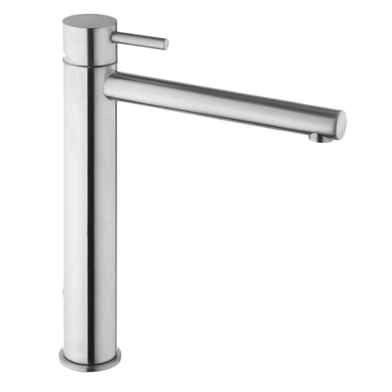 DMB Miscelatore lavabo alto per bacinella inox 316L senza scarico bocca cm. 20 finitura pvd nero