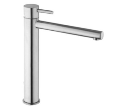 DMB Miscelatore lavabo alto per bacinella inox 316L senza scarico bocca cm. 20 finitura pvd nero