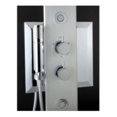 EVO 140 pannello doccia CROMOTERAPIA termostatico h.140 finitura cromo