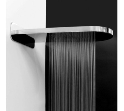 SPAGNA 204 Soffione mensola a pioggia+cascata 630x280xh32 in acciaio inox finitura satinato