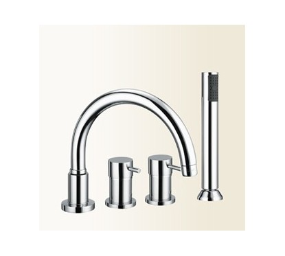 SIMPLY Miscelatore bordo vasca 4 fori finitura cromo