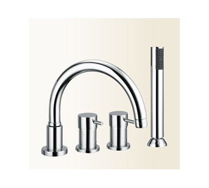 GRILLO Miscelatore bordo vasca finitura cromo