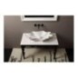 SHELL lavabo d'appoggio finitura bianco lucido