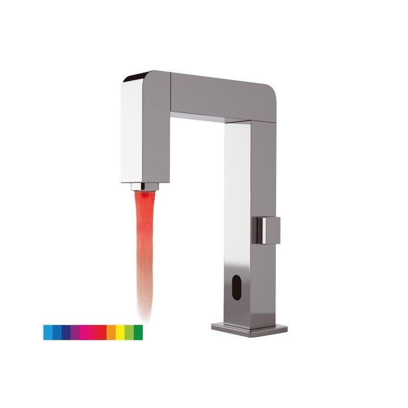 SENSOR miscelatore lavabo elettronico a sensore con led finitura cromo