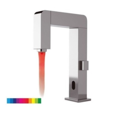 SENSOR miscelatore lavabo elettronico a sensore con led finitura cromo